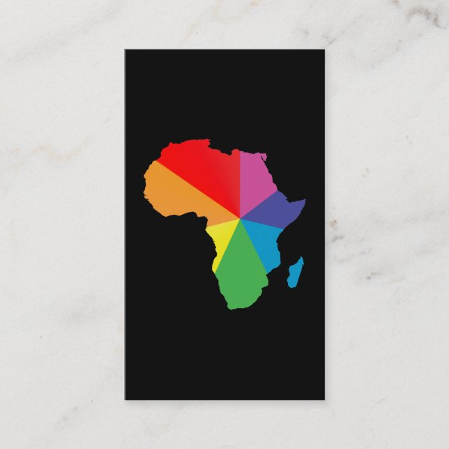 Carte De Visite fierté africaine. (Devant)