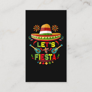 Carte De Visite Fiesta Sombrero Bonne fête du Cinco De Mayo
