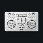 Carte De Visite Fil argent de luxe moderne noir dj musique tourne-<br><div class="desc">Fil argent de luxe moderne noir dj musique tourne-disque</div>
