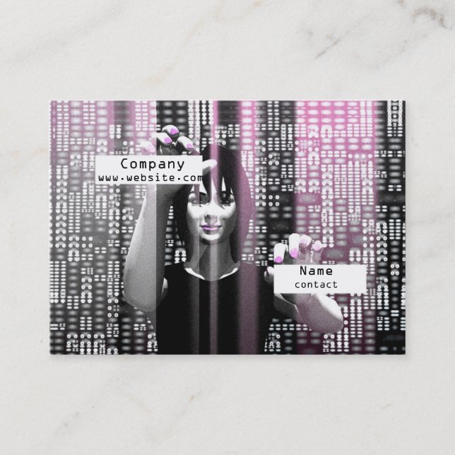 Carte De Visite Fille de Digitals (Devant)