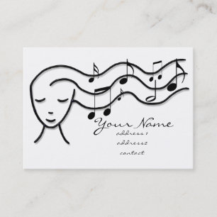 Carte De Visite fille de musique