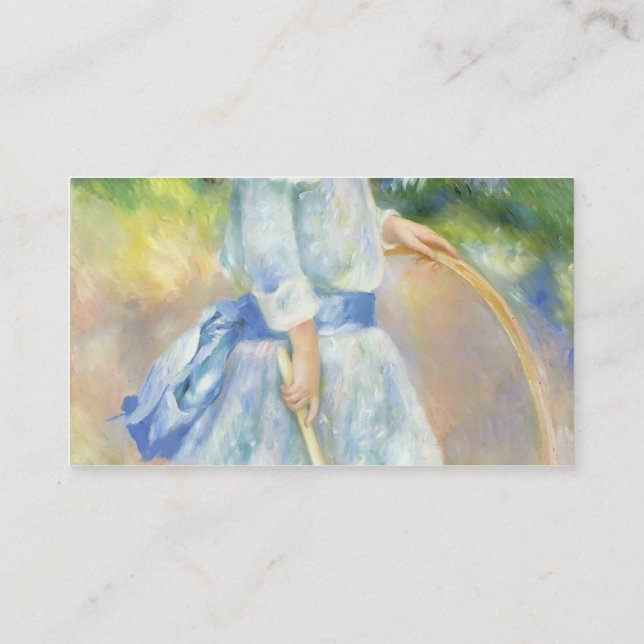 Carte De Visite Fille de Pierre-Auguste Renoir- avec un cercle (Dos)