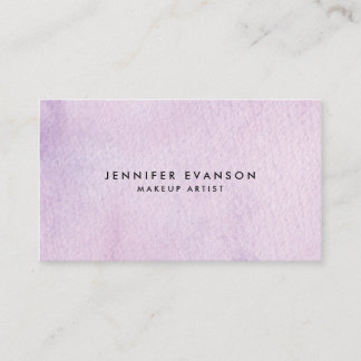 Carte De Visite Fille Lavender Rose Aquarelle Designer
