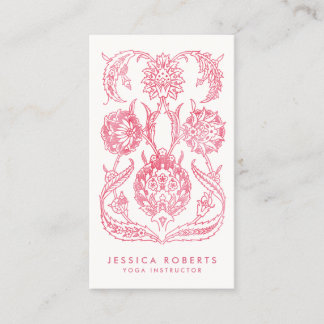 Carte De Visite Fille Rose Art Nouveau Floral Designer