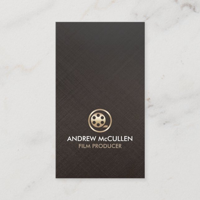 Carte De Visite Film Producer Gold Film Reel icon (Devant)