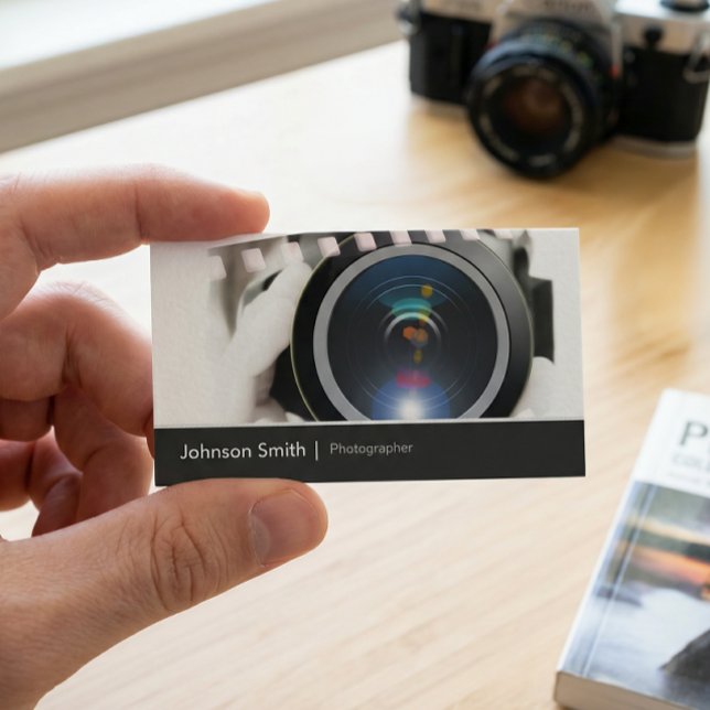 Carte De Visite Film TV photographe Cinématographe Camera Lens (Créateur téléchargé)