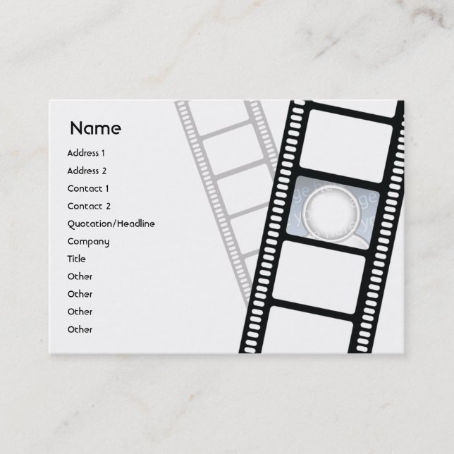 Carte De Visite Filmstrip - potelé (Devant)