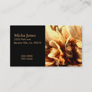 Carte De Visite Fin de chiffon de plume