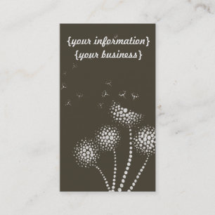 Carte De Visite fin de support de coup loin avec les fleurs de
