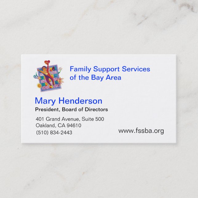 Carte De Visite FINALE de Mary   Henderson (Devant)