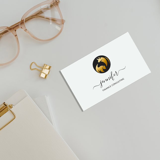 Carte De Visite Finance Consulting Broker Comptable Pièces Bufalo (Finance Consulting Broker Accountant Coins Bufalo Business Card)