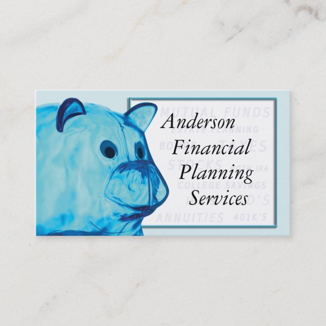 Carte De Visite Finances / Banques (Devant)