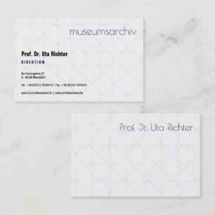 Carte De Visite finement texturé, clair, bien lisible