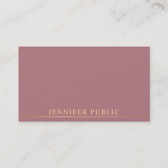 Carte De Visite Finition de luxe perle premium moderne professionn (Devant)