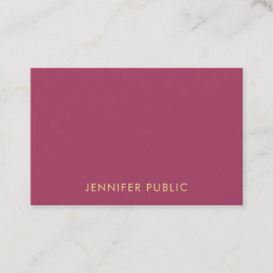 Carte De Visite Finition de perle premium professionnelle élégante