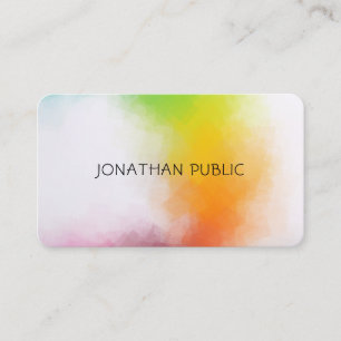 Carte De Visite Finition de soie haut de gamme Art Abstrait modern