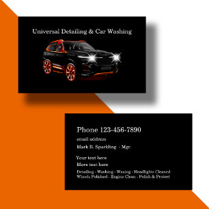 Carte De Visite Finition de voiture de luxe double face