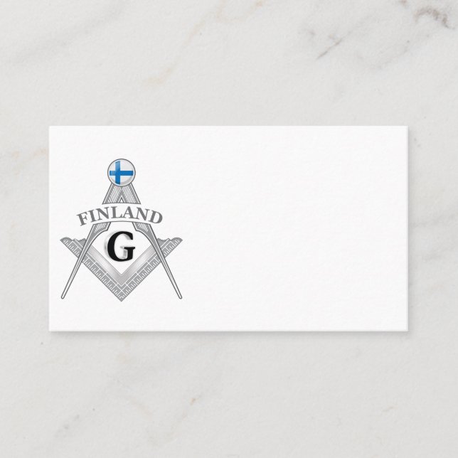 Carte De Visite Finland freemasonry sign (Devant)