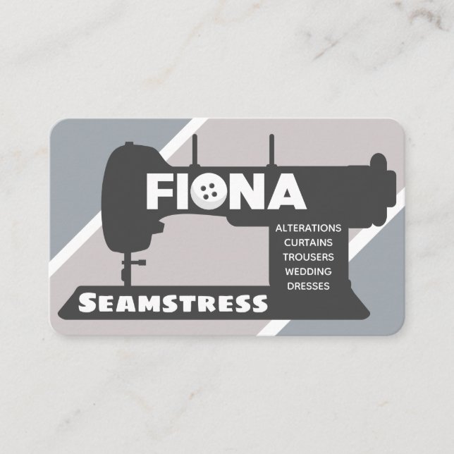Carte de visite Fiona Seamstress (Devant)