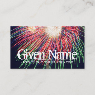 Carte de visite Fireworks