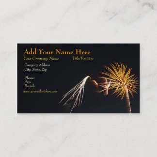 Carte de visite Fireworks P0538