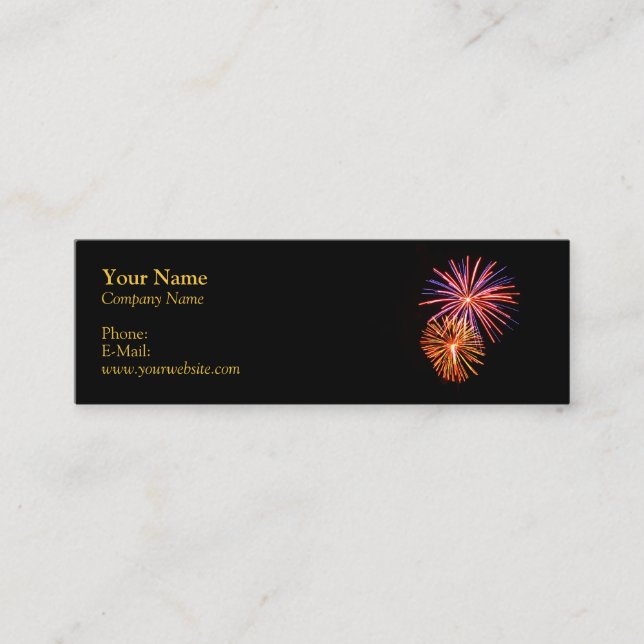 Carte de visite Fireworks P3621 (Devant)