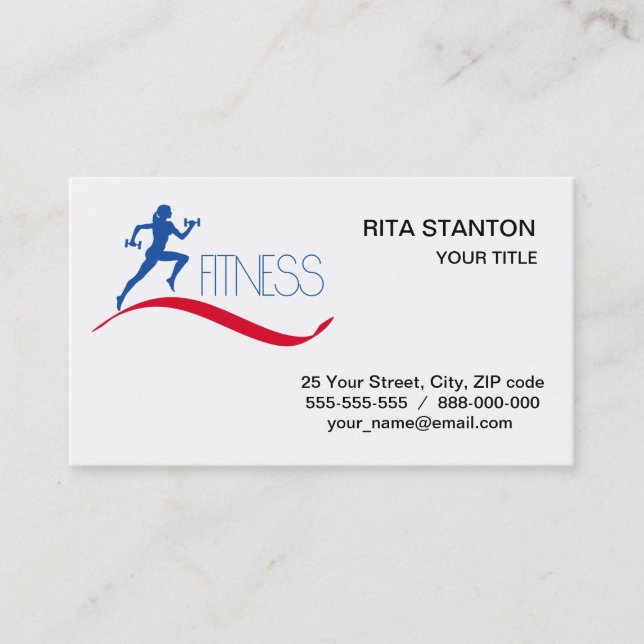 Carte De Visite Fitness (Devant)