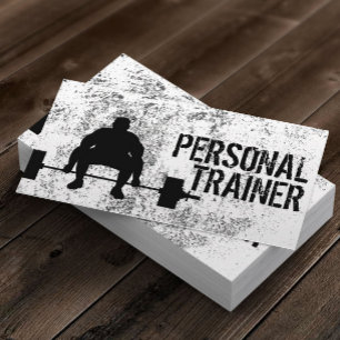 Carte De Visite Fitness Bodybuilding Personal Trainer Professionne