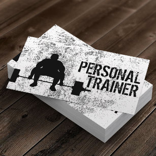 Carte De Visite Fitness Bodybuilding Personal Trainer Professionne