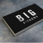 Carte De Visite Fitness Bodybuilding Trainer Grunge Grunge Texte<br><div class="desc">Professional Grunge Bold Texte Cartes de visite de l'entraîneur de fitness.</div>