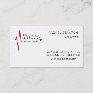 Carte De Visite Fitness et sport