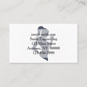 Carte De Visite Fitness-girl levant la cloche