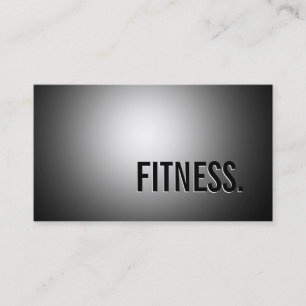 Carte de visite fitness Motif gris clair mou