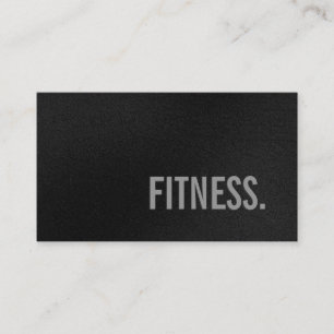 Carte de visite fitness Motif gris clair mou
