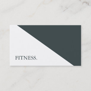 Carte De Visite Fitness Noir & Blanc Moderne