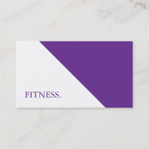 Carte De Visite Fitness Noir & Blanc Moderne