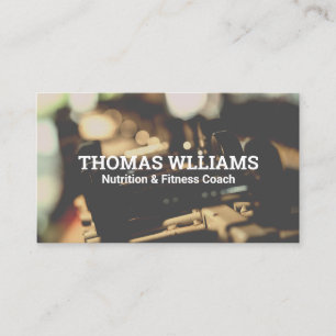 Carte De Visite Fitness Nutrition Icons   Poids de la salle de spo