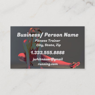 Carte De Visite Fitness Personal Trainer, Instructeur de Fitness B