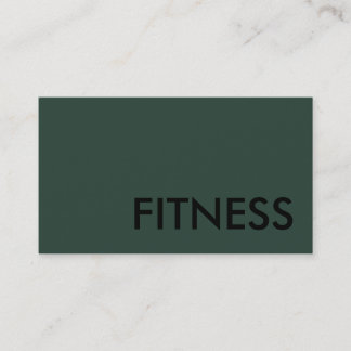 Carte De Visite Fitness simple Moderne Minimaliste