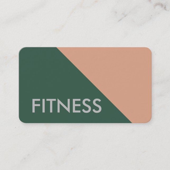Carte De Visite Fitness simple Moderne Minimaliste (Devant)