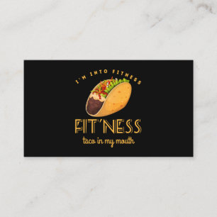 Carte De Visite Fitness Taco T Shirt Funny Gym Hommes Mexicain Nou