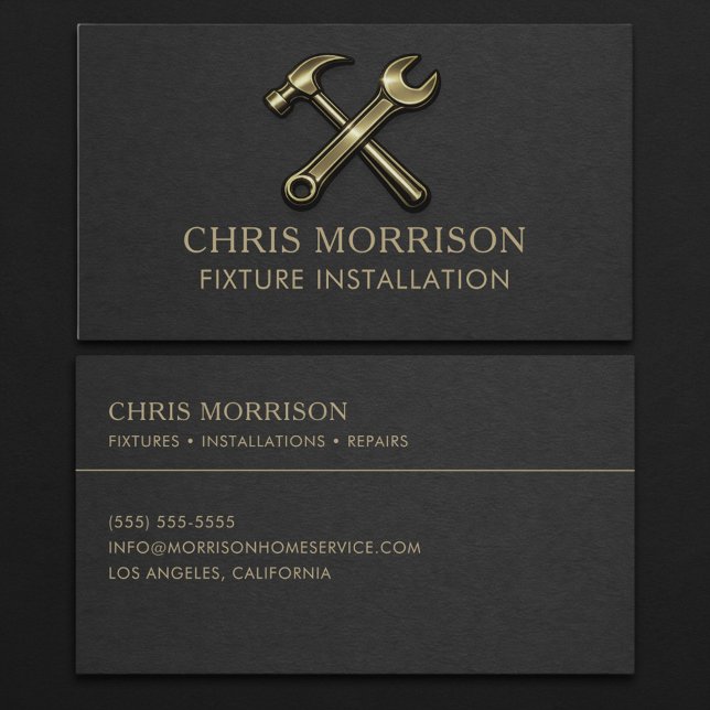 Carte De Visite Fixture Installation Professional  (Créateur téléchargé)