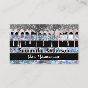 Carte De Visite Flakes d'or violet Séquence de Parties scintilla