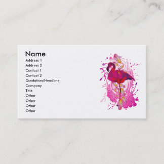 Carte De Visite Flamant rose