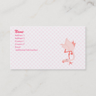 Carte De Visite Flamant rose de Franky