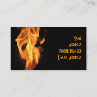 Carte De Visite Flamber chaud