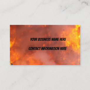 Carte De Visite Flames