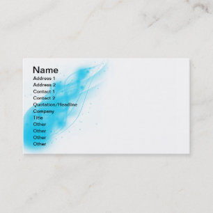 Carte De Visite Flamme bleue de glace