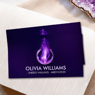 Carte De Visite flamme violette - flamme violette