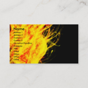 Carte De Visite Flammes  